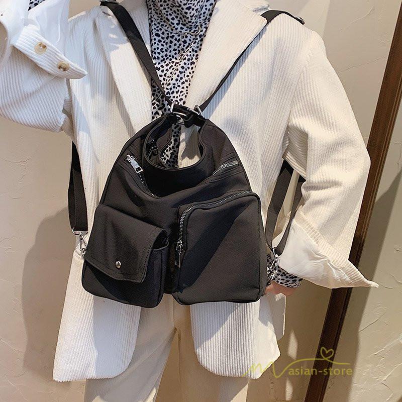 女性用バッグ | ショルダーバッグ レディースバッグ 2way 斜めがけ 肩掛けバッグ 通勤 通学 買い物 エコバッグ ファスナー 旅行 シンプル 大学生 おしゃれ ポケット多い