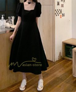 マキシ | ワンピース レディース 40代 膝丈ワンピース 春夏 半袖 黒ワンピース 通勤OL オシャレ結婚式ドレス きれいめ 上品 お出かけ 着痩せ 上品 Aライン カジュアル