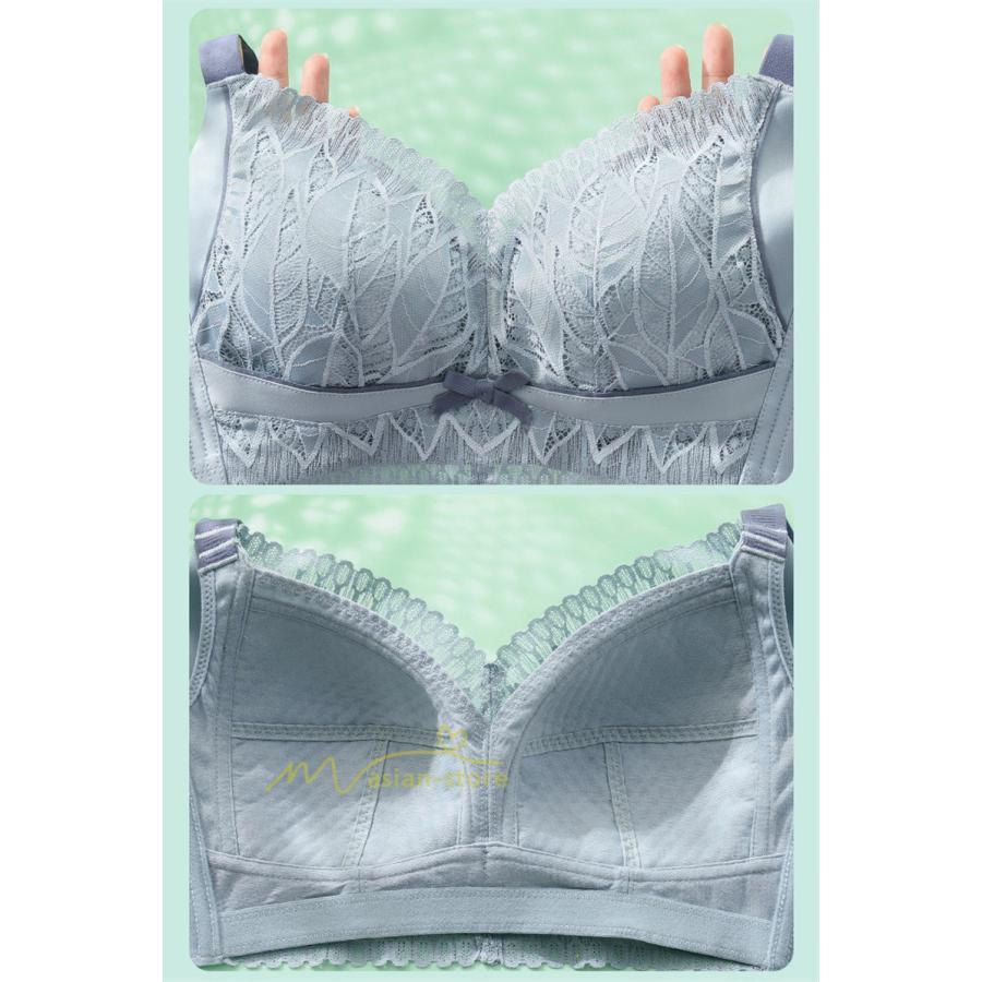ショーツ | 胸 小さく 見せる ブラ 大きいサイズ クラッシィワイヤレスブラ ボタニカルレース ブラジャー フルカップ 20代30代40代50代60代 ノンワイヤー 補正 上品 下着