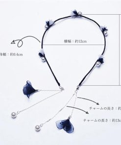 ネックレス | 2way ヘッドバンド 髪飾り カチューシャ パール レディース 女性 ヘアアクセサリー ヘアバンド 花モチーフ チャーン付き