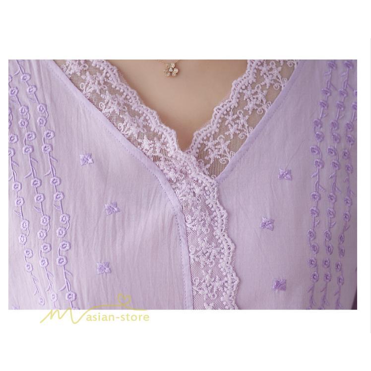 tシャツ・カットソー | Tシャツ ブラウス レディース Vネック カジュアル エレガント 半袖 30代 40代 カットソー 夏新作 おしゃれ 大きいサイズ 体型カバー コットン 麻混 ゆったり