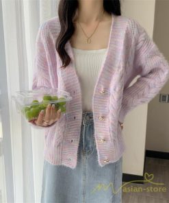 カーディガン | 2022秋冬ニットアウター レディース ニットニット セーター 長袖 羽織り フロントボタン 可愛い トップス 通学通勤 20代40代