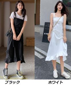 マキシ | サマーワンピース ワンピース レディース 着痩せ ノースリーブ ひざ下 カジュアル 韓国風 無地 気質 可愛い 通勤通学 ロングワンピース 20代30代40代 夏 大人