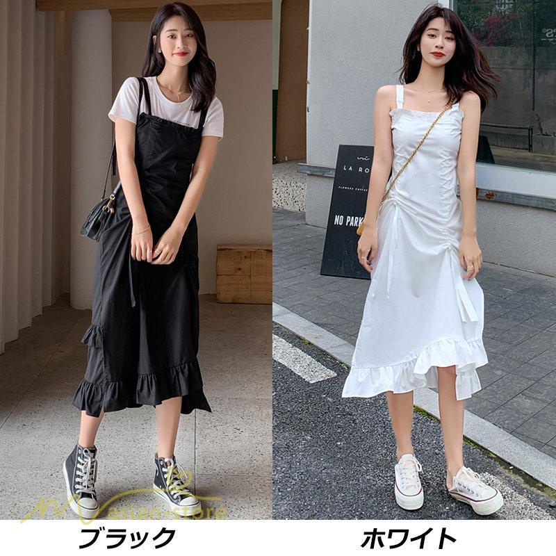 マキシ | サマーワンピース ワンピース レディース 着痩せ ノースリーブ ひざ下 カジュアル 韓国風 無地 気質 可愛い 通勤通学 ロングワンピース 20代30代40代 夏 大人