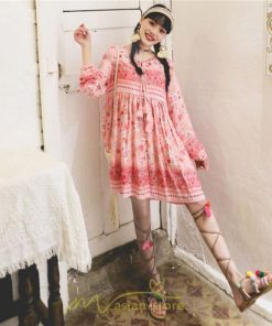 ミニ丈 | ワンピース レディース ワンピース長袖 夏秋ワンピ きれいめ 大人 森ガール 膝上 リゾート 花柄 おしゃれ デート 通勤 可愛い お呼ばれ シフォン