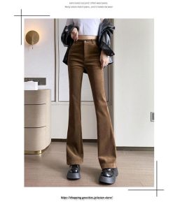 チノ・テーパード・ジョガー・スキニーパン | ロングパンツ レディース きれいめ ストレート ハイウエスト パンタロン フレアパンツ ボトムス 女性 美脚 脚長 リクルート 就職 カジュアル 裏起毛 送料無料