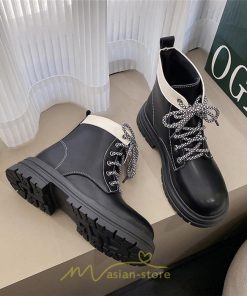 ショートブーツ | レディース 歩きやすい 編み上げブーツ ワークブーツ  編み上げ 痛くない ラウンドトゥ 美脚 厚底 通勤 通学 お出かけ カジュアル 旅行