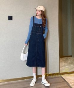オーバーオール サロペット | デニムサロペットスカート レディース 40代 春夏 デニムワンピース レディス ボトムス ジャンバースカート カジュアル 無地 サロペット ストレート 着痩せ