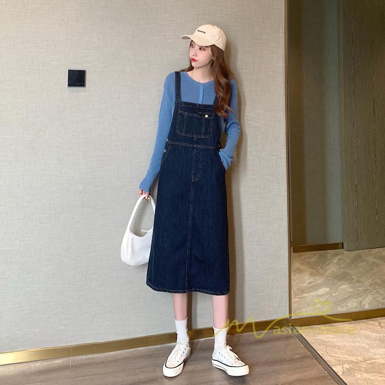 オーバーオール サロペット | デニムサロペットスカート レディース 40代 春夏 デニムワンピース レディス ボトムス ジャンバースカート カジュアル 無地 サロペット ストレート 着痩せ