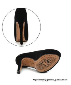 パンプス | 22.5cm-28cmハイヒール厚底ラウンドトゥ ストラップなし レディースシューズ ピンヒール 大きいサイズ 上品 大人 パーティー