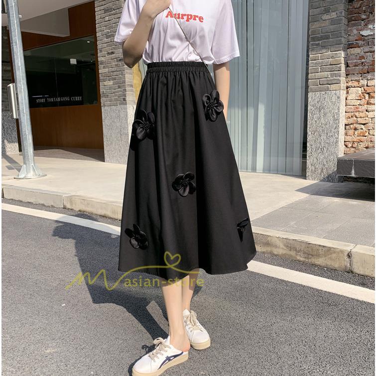スカート | ボトムス レディース きれいめ 40代 30代 春秋 ロング丈 おしゃれ カジュアルブ無地 通勤 着痩せ 韓国風 OL 20代30代40代50代 ウエストゴム