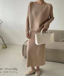 セットアップ | セットアップニット スカート レディース