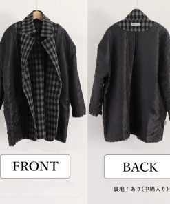 ジャケット・ブルゾン | 千鳥格子柄 ジャケット 中綿コート 秋冬