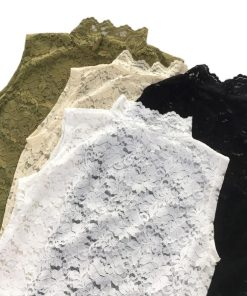 透かし編みトップス | 大人可愛い 重ね着 総レース スカラップ 花柄 エレガント セクシー ハイネック インナー レディース タンクトップ トップス