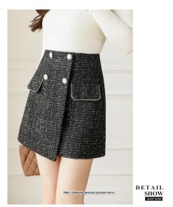 スカート | ミニレディース Aライン タイト ショート丈 キュロットラシャ 暖か カジュアル お出かけ 韓国風 2022秋冬 着回し 通勤 新作