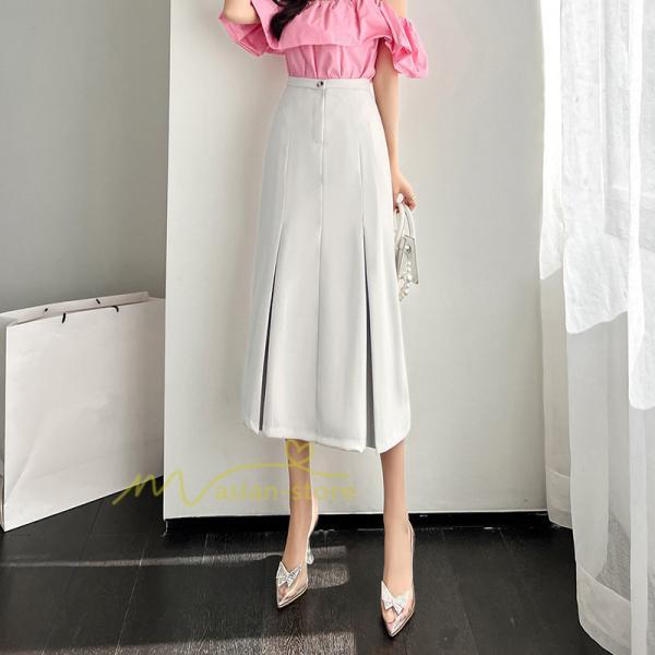 スカート | ボトムス レディース きれいめ 春夏 タイトおしゃれ フォーマル 通勤 プリーツ20代30代40代 着痩せ 韓国風 カジュアル 20代30代40代