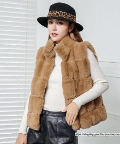 ベスト | ボリュームフェイクファーファー毛皮レディース 冬 フェイクファー 毛皮コート アウター ノースリーブ ふわふわ ジレ 前開き 秋冬