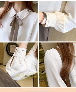 シャツ・ブラウス | ブラウス ボウタイ 長袖 レディース トップス 春秋 おしゃれ きれいめ かわいい オフィス フォーマル シンプル 通勤通学 20代30代40代 夏物 シフォン リボン付き
