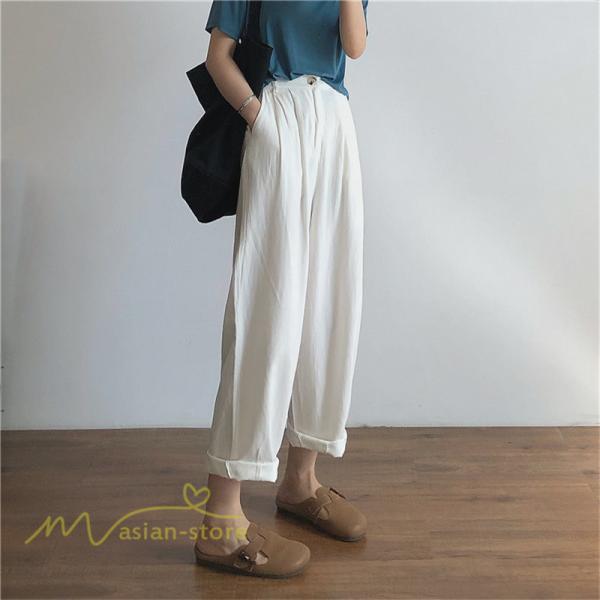 ワイドパンツ | レディース 春コーデ ボトムス 美脚 スウェット ハイウェスト ロング丈 スカーチョ ロング 薄手 春夏 着やせ 体型カバー コーデ 無地インスタ映え