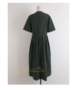 マキシ | ワンピース プリーツ Aライン 夏ワンピース 春 夏 秋 半袖 ロング マキシ丈 ロングワンピース お出かけ マキシワンピース カジュアル 着痩せ 20代30代40代50代