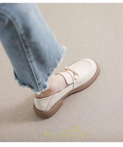 ローファー | レディース ビットカジュアルシューズ 痛くない 歩きやすい グランドトゥ 春 送料無料　夏 秋 学生靴 フォーマル コンフォート 冬 学校
