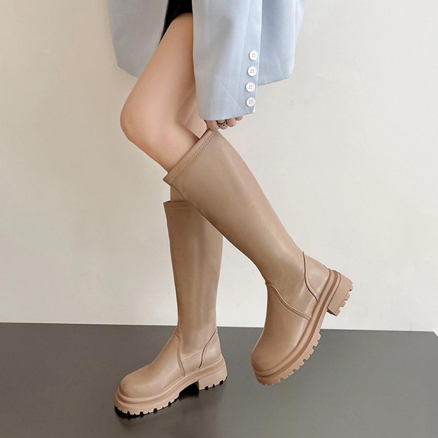 ニーハイブーツ | ロングブーツ 厚底ブーツ レディース韓国