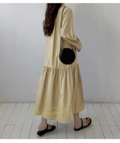 マキシ | シャツワンピース ワンピース 秋 春 レディース ロングワンピース 長袖 ロング丈 マキシ丈 体型カバー 無地 ゆったり 着痩せ 30代 40代 カジュアル 50代 夏物