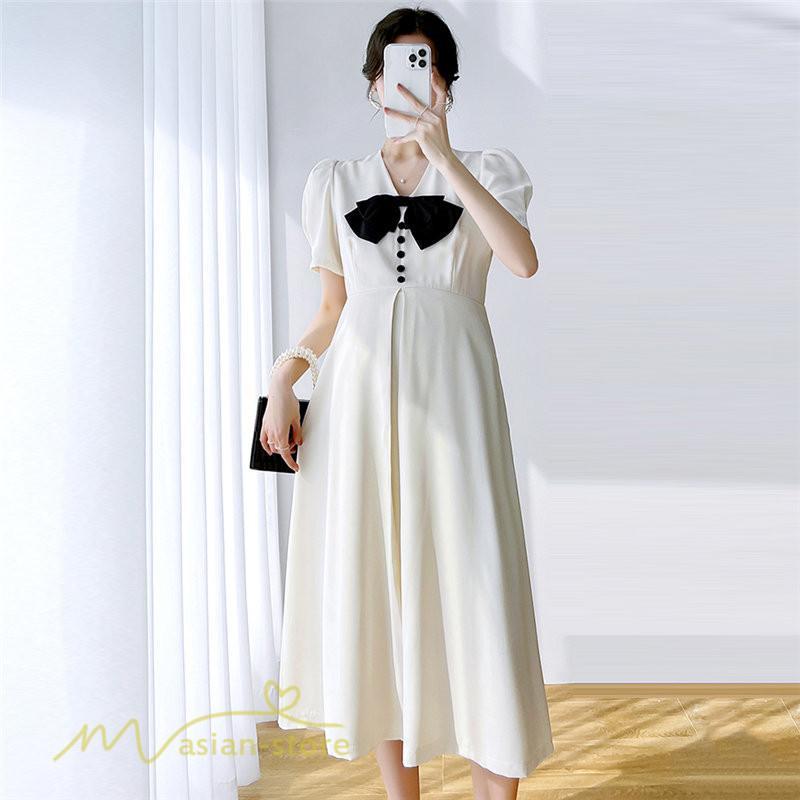 ワンピース | マタニティ妊婦服 フレア 夏新作 サマーマタニティウェア 上品 Aラインゆったり 妊婦 マタニティ シンプル お出かけ 着痩せ
