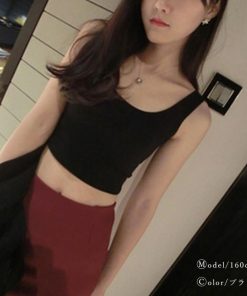 Tシャツ・カットソー | Uネック インナー ショート丈 タンクトップ レディース スポーツウェア ノースリーブ 春夏 トップス タイト コットン