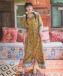 マキシ | ワンピース 大人 上品 きれいめ 長袖 大人可愛い 長袖 カシュクール Vネック ロング丈 マキシ丈 夏 秋 発表会 スリット Aライン お呼ばれ エレガント お嬢様