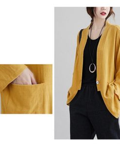 カーディガン | 羽織り レディース 秋服 ライトアウター Vネック 麻綿 無地 20代 30代 春 夏 秋 長袖 カジュアル 40代 50代 秋コーデ 秋かわいい