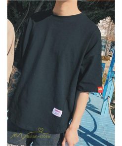 tシャツ・カットソー | Tシャツ カットソー 男女兼用 シンプル ゆったり 夏新作 サマー トップス レディース メンズ クルーネック おしゃれ 4色 黒 ピンク 白 カーキ 大きいサイズ