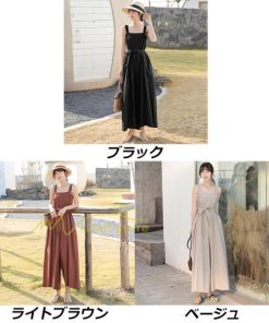 オーバーオール サロペット | サロペット レディース 夏 40代 50代 サロペットパンツ オーバーオール 着痩せ 気質 無地 おしゃれ カジュアル 新作 ファッション ワイドパンツ リネン コーデ