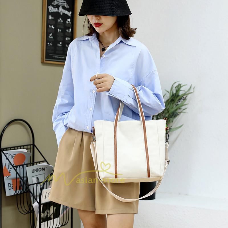 女性用バッグ | ショルダーバッグ レディース 斜めがけ 2way キャンバス 帆布 大きめ ハンドバッグ トートバッグ おしゃれ 多機能 上品 20代30代40代50代 かわいい トレンド