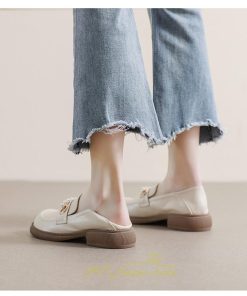 ローファー | レディース ビットカジュアルシューズ 痛くない 歩きやすい グランドトゥ 春 送料無料　夏 秋 学生靴 フォーマル コンフォート 冬 学校