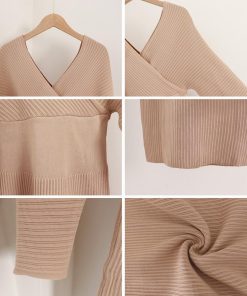 ワンピース | カシュクールニット韓国風