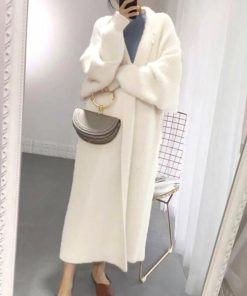 カーディガン | シャギーロングニット韓国風