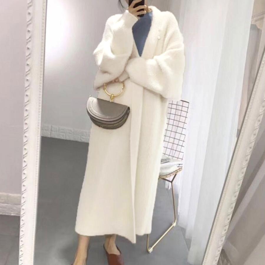 カーディガン | シャギーロングニット韓国風