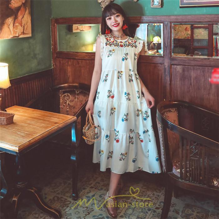 マキシ | ワンピース 夏 レディース リゾートワンピ ロングワンピース きれいめ 夏ワンピ エスニック 花柄 ノースリーブ 海外旅行 レトロ 夏服 ロング サマーワンピース