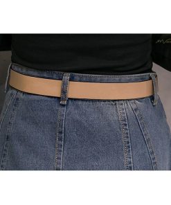 スカート | デニムプリーツフレア ハイウエスト スタイリッシュ ミディアム韓国風 上品 Aライン 大きいサイズ ゆったり 人気 レディース 春秋コーデ