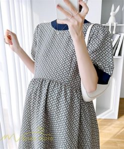 ワンピース | マタニティレディース マタニティウェア 夏 韓国風 Aライン 半袖 柄 産前 マタニティ サマー送料無料 膝丈 お出かけ 大きいサイズ 上品