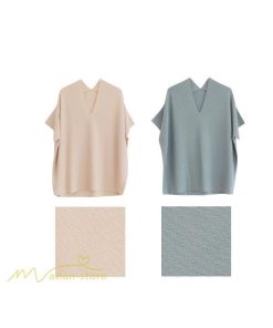 送料無料SALE | セットアップ ニット トップス パンツ ストレッチ 涼感 夏ニット 半袖 九分丈 ウエストゴム レディース 2点セット 30代40代 無地 ゆったり Vネック 上品