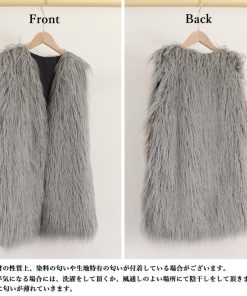ジャケット・ブルゾン | エコファーベスト レディース韓国風ベスト