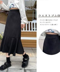 フレアスカート | マーメイドスカート スリット 韓国風