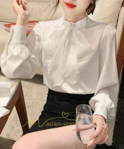 シャツ・ブラウス | ブラウス レディース きれいめ 40代 春夏秋新作 オシャレブラウス リボンネック 長袖トップス 大人 通勤OL カジュアル 50代 ゆったり エレガント シャツ30代
