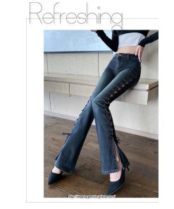 チノ・テーパード・ジョガー・スキニーパン | ブーツカット デニムパンツ レディース フレア ロング丈 カットオフ ストレッチ ハイウェスト コーデ ジーンズ 美脚パンツ 新作 20代30代40代 スリット 脚長