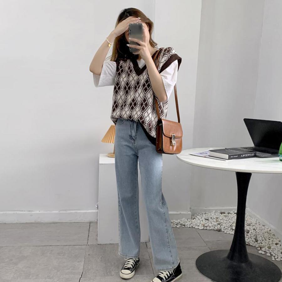 ニット・セーター | ニットベストレディース秋冬ニットトップス