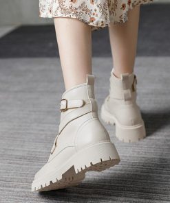 ショートブーツ | 厚底 レディース 美脚