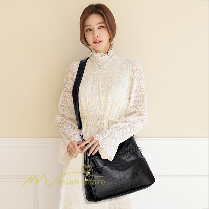 女性用バッグ | ショルダーバッグ レディース 大きめ 大容量 レザー かわいい 可愛い 軽量 斜めがけ 2way ショルダー おしゃれ トレンド ママ 上品 通学 通勤 斜めがけバッグ