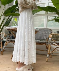 ロングスカート | 総レーススカート レディース ボトムス